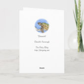 "Seaturtle" leere Gruß-Karte Karte (Rückseite)