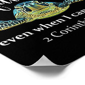 Seaturtle Turtle I Will Walk By Faith Even When I Poster (Ecke)