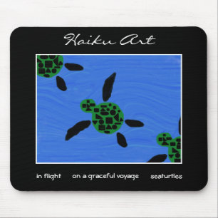 Seaturtles Haiku-Kunst Mousepad