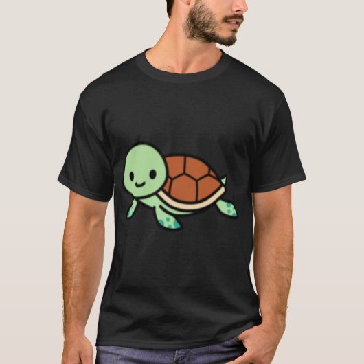 Seaurtle friends retro girl T-Shirt (Vorderseite)