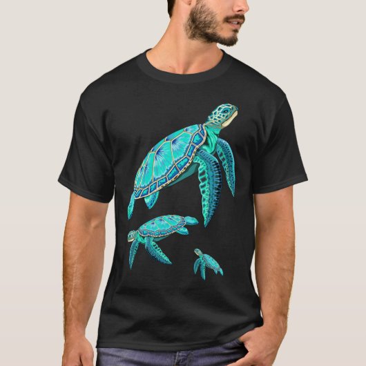 Seaurtleurquoise Oceanlife friend T-Shirt (Vorderseite)