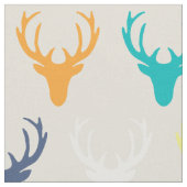 Seaview einfache Rotwildköpfe Stoff (Nahaufnahme)