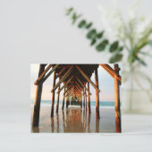 SeaView Pier Postkarte (Stehend Vorderseite)
