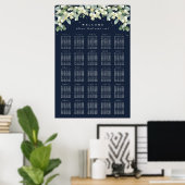 Seavy 24x36" 25 Tische mit 10 Seating Chart Poster (Heimbüro)