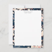 Seavy Waves Sakura Elegante Flora Mitteilungskarte (Vorderseite)