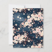 Seavy Waves Sakura Elegante Flora Mitteilungskarte (Rückseite)