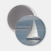 Seaward Sailboat Magnet (Vorderseite/Rückseite)
