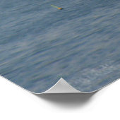 Seaward Sailboat Poster Print (Ecke)