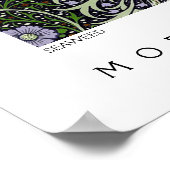 Seaweed Abstrakt Pattern Morris Co Poster (Ecke)