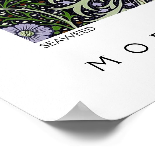 Seaweed Abstrakt Pattern Morris Co Poster (Ecke)