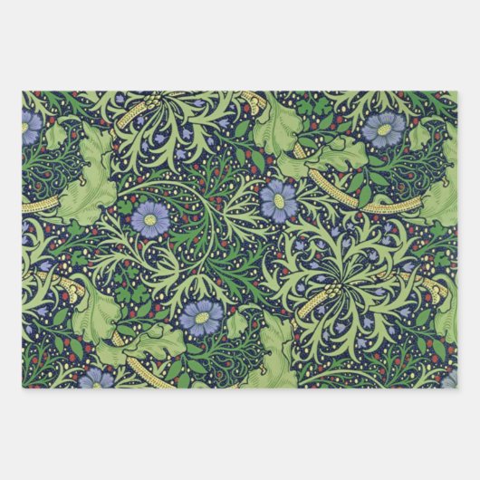 Seaweed art nouveau design by William Morris Geschenkpapier Set (Vorderseite 3)