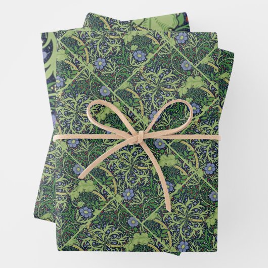 Seaweed art nouveau design by William Morris Geschenkpapier Set (Beispiel)