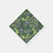 Seaweed art nouveau design van William Morris Serviette (Ecke)