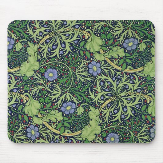 Seaweed Art Nouveau Design von William Morris Mousepad (Vorne)