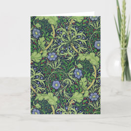 Seaweed cobalt thyme - William Morris Karte