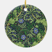 Seaweed cobalt thyme - William Morris Keramik Ornament (Hinten)