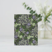 Seaweed Floral William Morris Company Postkarte (Stehend Vorderseite)