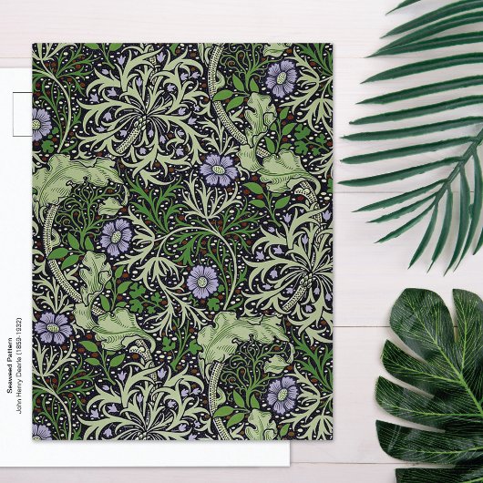 Seaweed Floral William Morris Company Postkarte