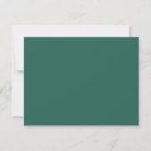 Seaweed Green Wavy Frame Note Card Einladung (Rückseite)