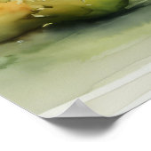 Seaweed Kelp Garden Aquarell Print Poster (Ecke)