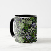 Seaweed Lila Floral William Morris Tasse (Vorderseite Links)