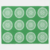 Seaweed Mandala Fleecedecke (Vorderseite (Horizontal))