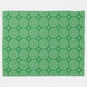 Seaweed Mandala Fleecedecke (Vorderseite (Horizontal))