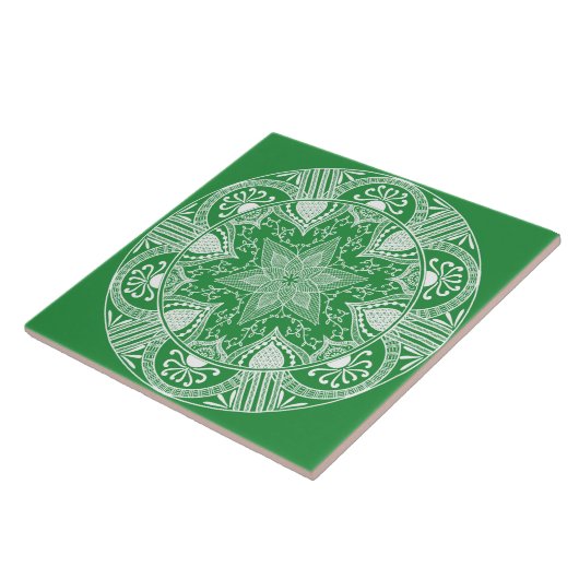 Seaweed Mandala Fliese (Seite)
