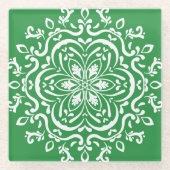 Seaweed Mandala Glasuntersetzer (Vorderseite)