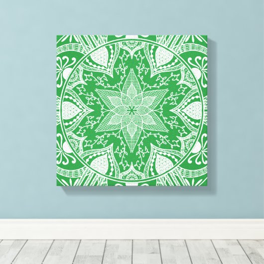 Seaweed Mandala Leinwanddruck (Insitu (Holzboden))