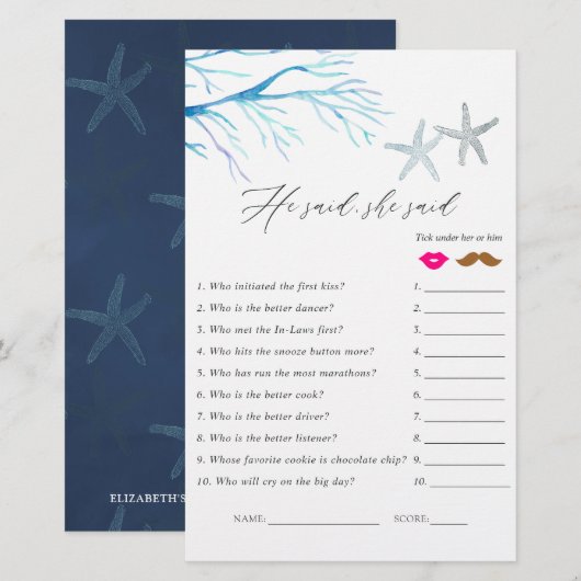 Seaweed Nautical Showspiel (Vorne/Hinten)