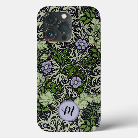 Seaweed Pattern Monogram William Morris Case-Mate iPhone Hülle (Rückseite)