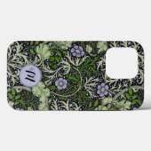 Seaweed Pattern Monogram William Morris Case-Mate iPhone Hülle (Rückseite (Horizontal))