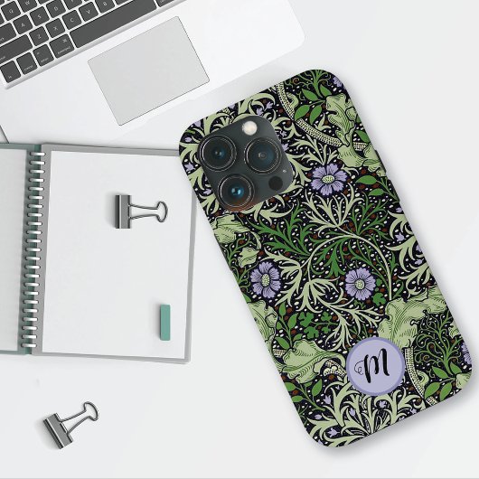 Seaweed Pattern Monogram William Morris Case-Mate iPhone Hülle