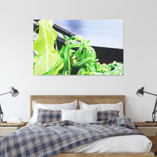 SEAWEED SALAD JAPANESE ART DRUCKSTRETCHED LEINWAND (Insitu (Schlafzimmer))