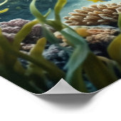 Seaweed Turtle Ocean Calm Poster (Ecke)