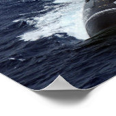 Seawolf-Klasse Angriff U-Boot USS Connecticut Poster (Ecke)