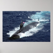 Seawolf-Klasse Angriff U-Boot USS Connecticut Poster (Vorne)