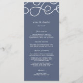 Seaworthy Wedding Menu Card | Verspätung Menükarte (Vorderseite)