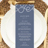 Seaworthy Wedding Menu Card | Verspätung Menükarte