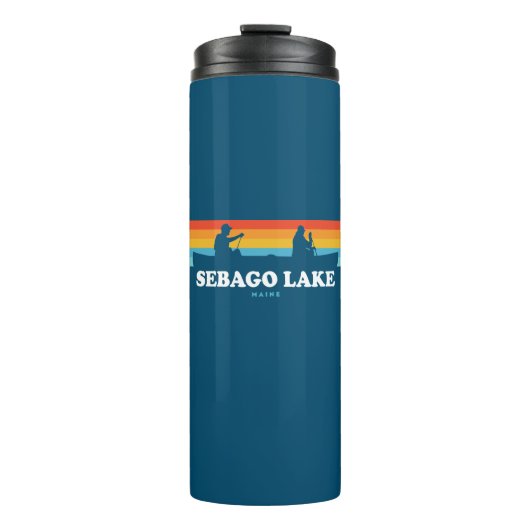 Sebago Lake Maine Canoe Thermosbecher (Vorderseite)