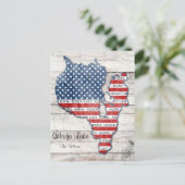 Sebago Lake Maine Karte (Stehend Vorderseite)