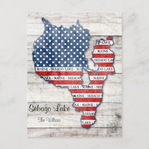 Sebago Lake Maine Karte
