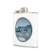 Sebago Lake Maine Reflection Flachmann (Links)