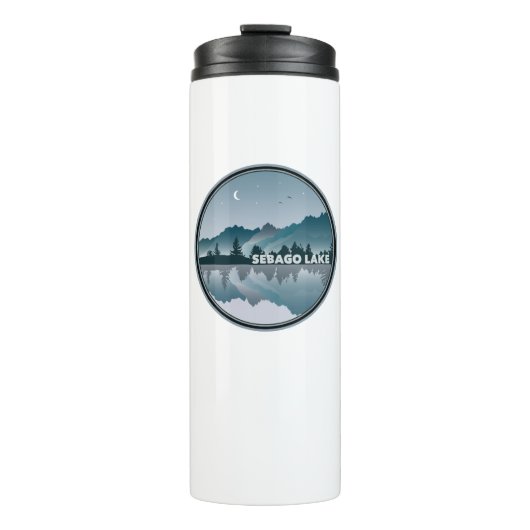 Sebago Lake Maine Reflection Thermosbecher (Vorderseite)