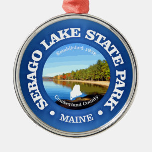 Sebago Lake SP Ornament Aus Metall