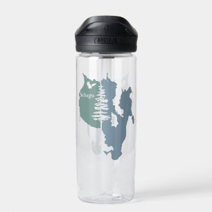 Sebago-See-Kartendesign Trinkflasche