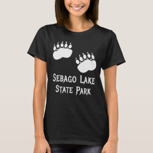 Sebago Staat Park Maine Bären Paw Claws Campingpla T-Shirt