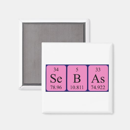 Sebas Periodenmagnet Magnet (Vorderseite/Rückseite)
