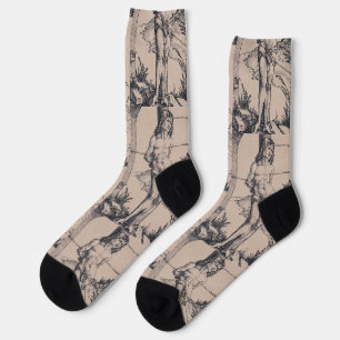 Sebastian an die Säule gebunden Socken
